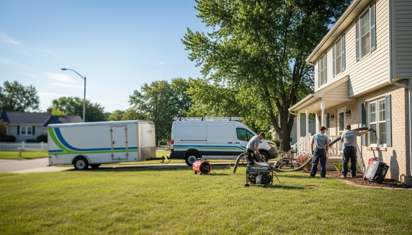 Flooded Basement Restoration And Cleanup With Repair in Milan, IL near me